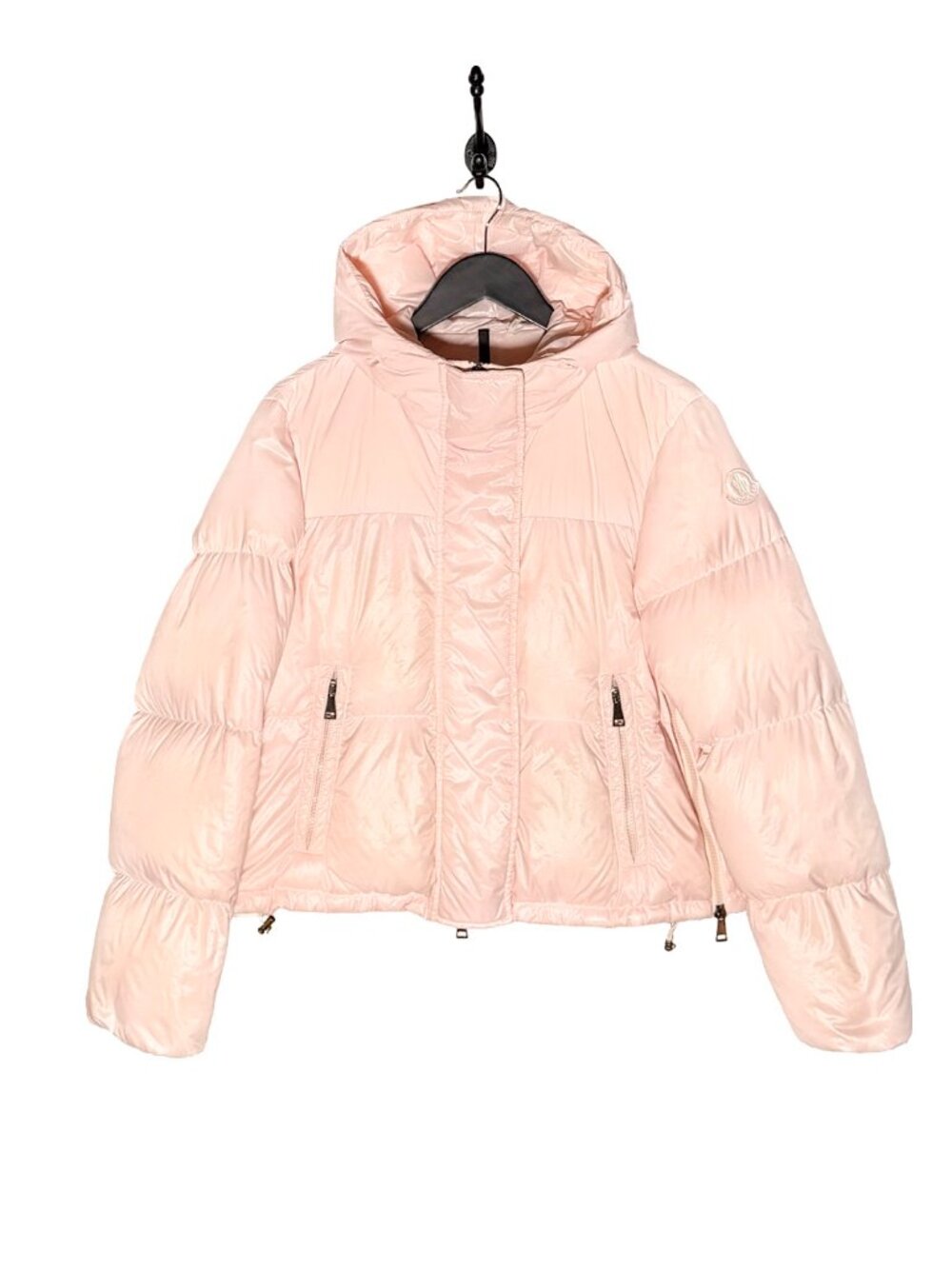 Moncler Light Pink Gloriettes Short Down Puffer Jacket
